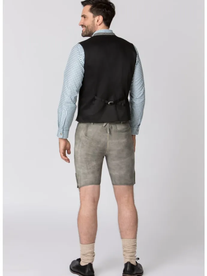 Lederhose "Oliver" in rauch geäscht