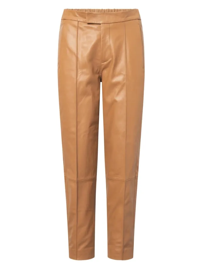 Lederhose PINTUCK in camel