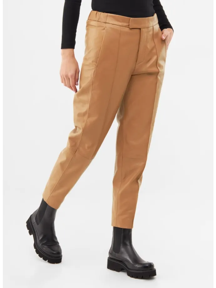 Lederhose PINTUCK in camel