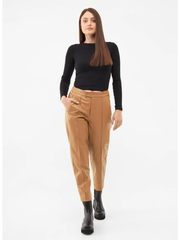 Lederhose PINTUCK in camel