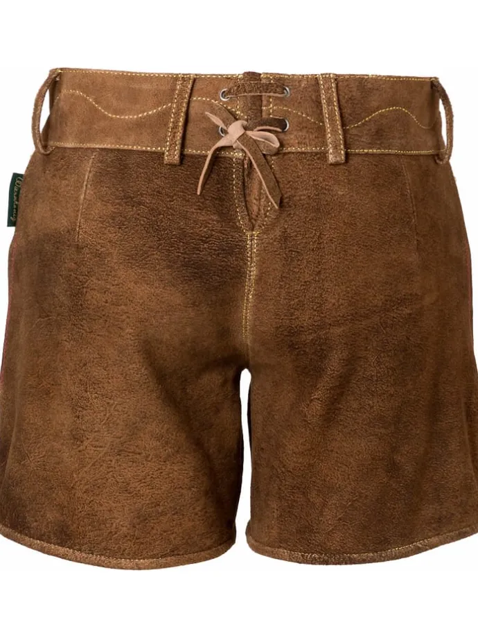 Lederhose Sinah in Dunkelbraun
