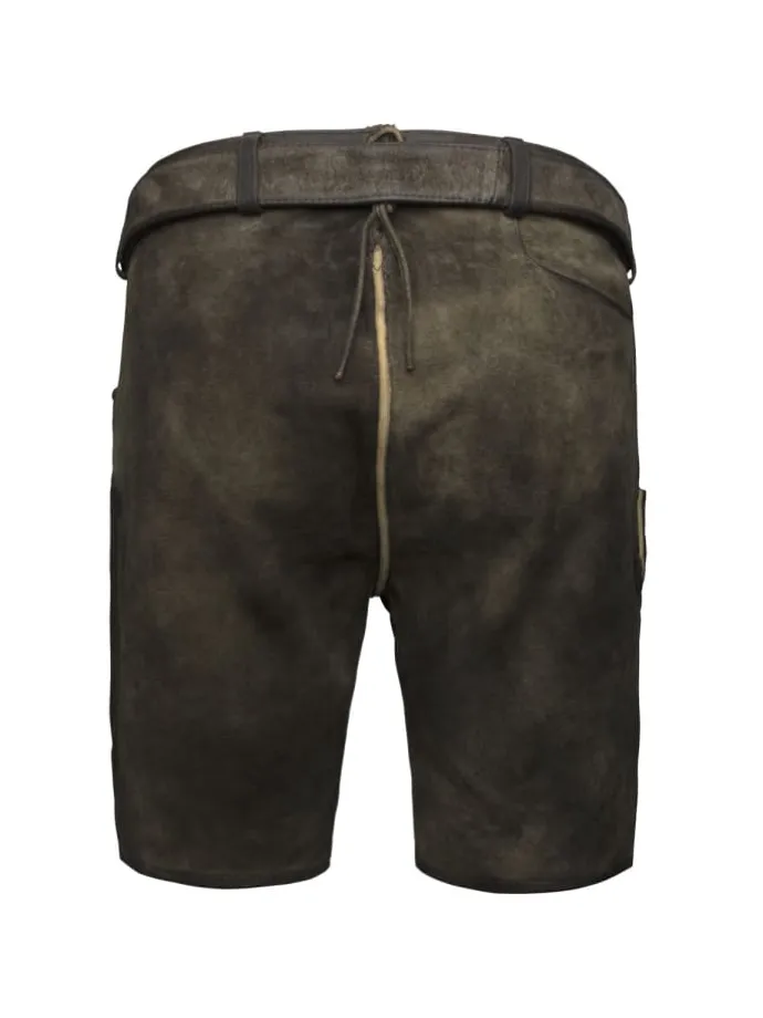 Lederhose Wayen in dunkelbraun