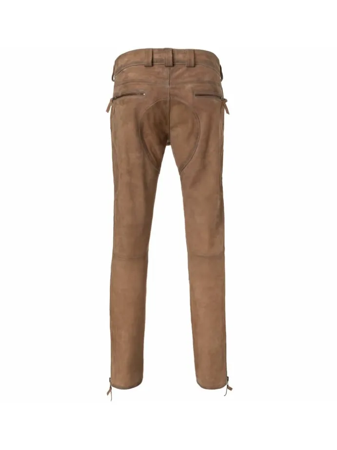 Lederhose Wilhelm in Braun