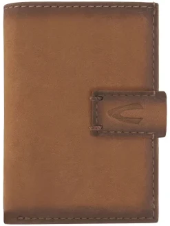 Leder-Kartenetui "Dallas" in Cognac - (B)7 x (H)10 x (T)1,5 cm