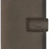 Leder-Kartenetui "Dallas" in Grau - (B)7 x (H)10 x (T)1,5 cm