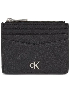 Leder-Kartenetui in Schwarz - (B)10,5 x (H)8,5 x (T)0,50 cm