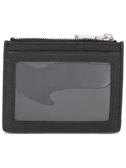 Leder-Kartenetui  in Schwarz - (B)10,5 x (H)8,5 x (T)0,50 cm