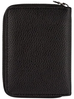 Leder-Kartenetui in Schwarz - (B)11 x (H)8 x (T)2 cm