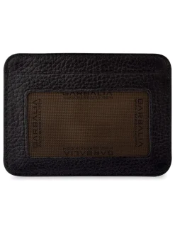 Leder-Kartenetui in Schwarz - (B)11 x (H)8 x (T)2 cm
