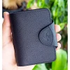 Leder-Kartenetui in Schwarz - (B)8 x (H)11 x (T)2 cm