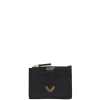 Leder-Kartenetui in Schwarz - (B)11 x (H)8 cm