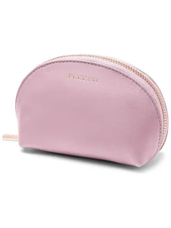Leder-Kosmetiktasche "Zen" in Rosa - (B)13,5 x (H)8,5 x (T)5,5 cm