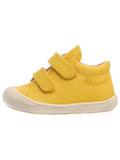 Leder-Lauflernschuhe "Cocoon" in Gelb