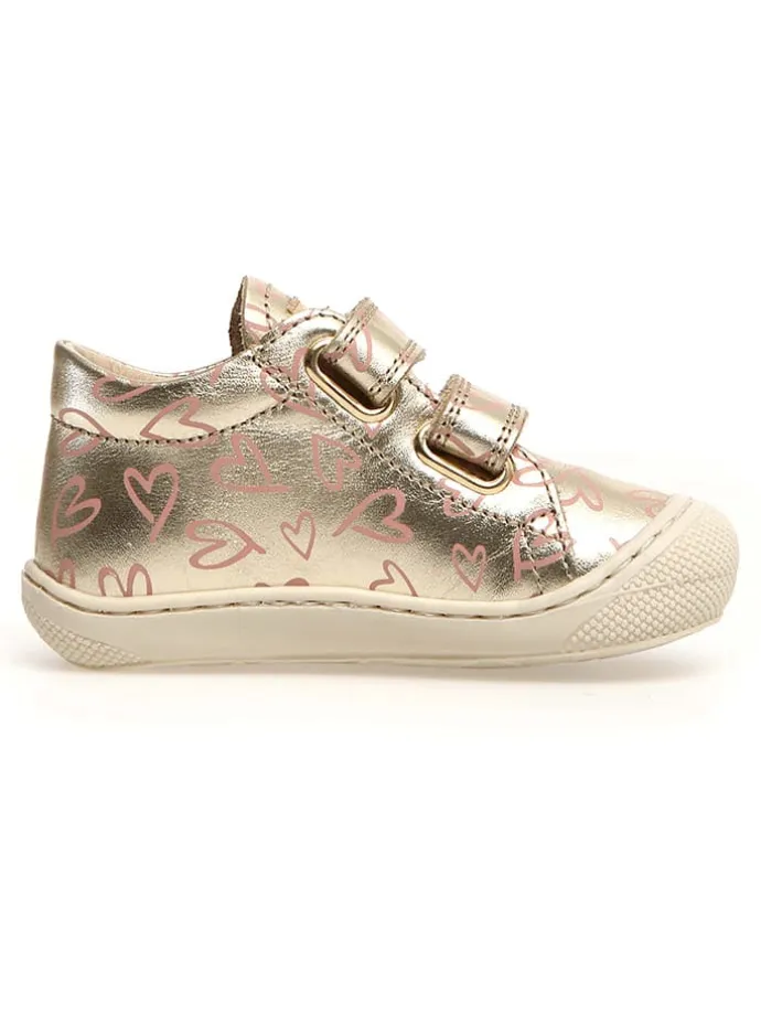 Leder-Lauflernschuhe "Cocoon" in Gold