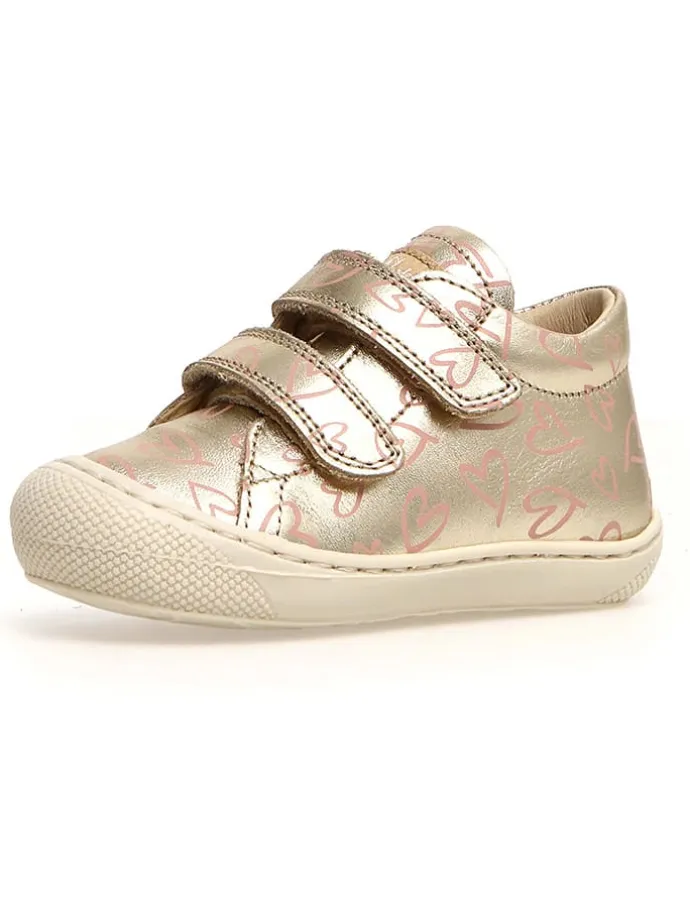 Leder-Lauflernschuhe "Cocoon" in Gold