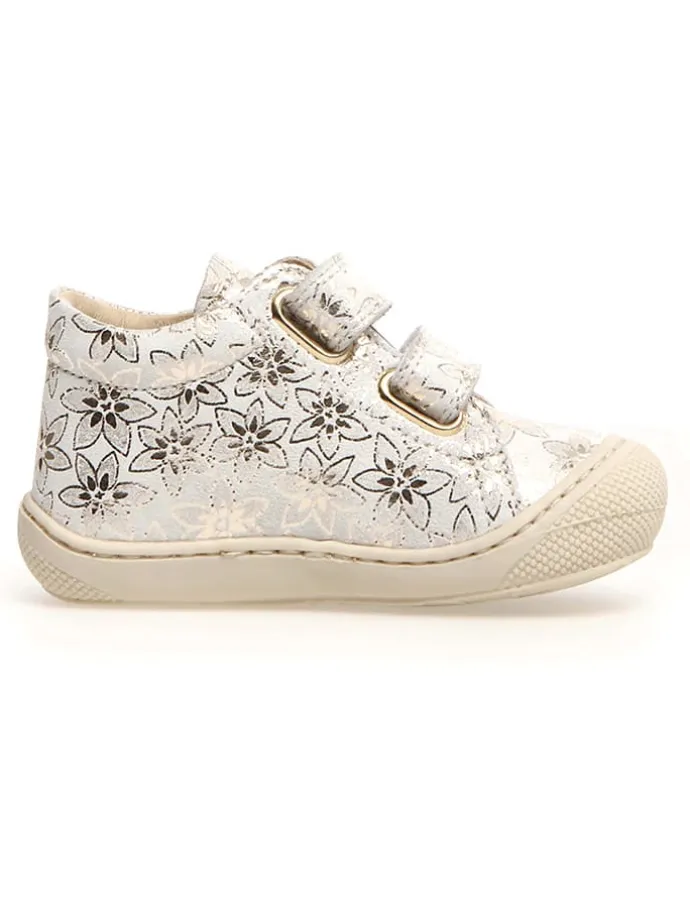 Leder-Lauflernschuhe "Cocoon" in Silber