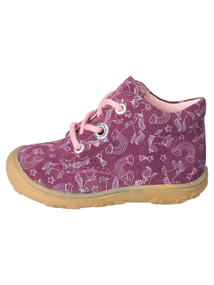 Leder-Lauflernschuhe "Dots" in Lila