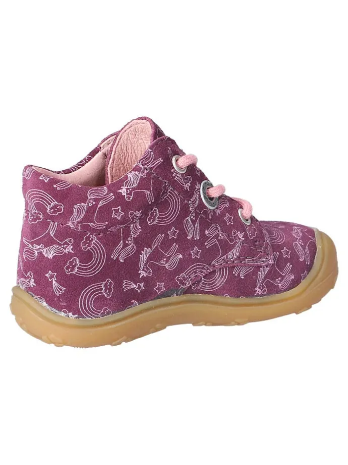 Leder-Lauflernschuhe "Dots" in Lila