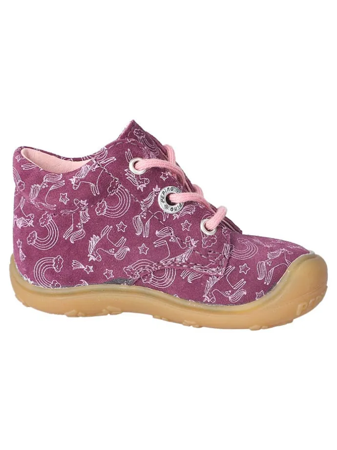 Leder-Lauflernschuhe "Dots" in Lila