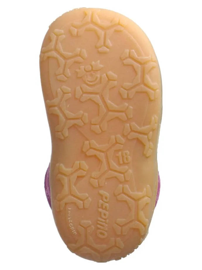 Leder-Lauflernschuhe "Dots" in Lila