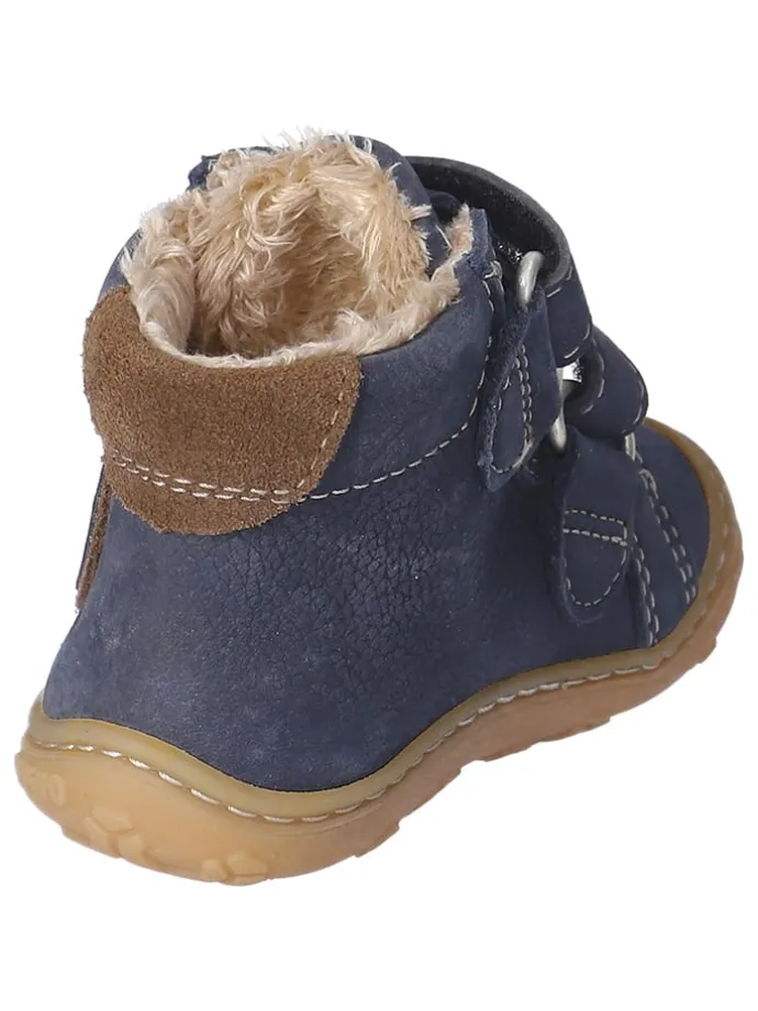Leder-Lauflernschuhe "Gedo" in Dunkelblau