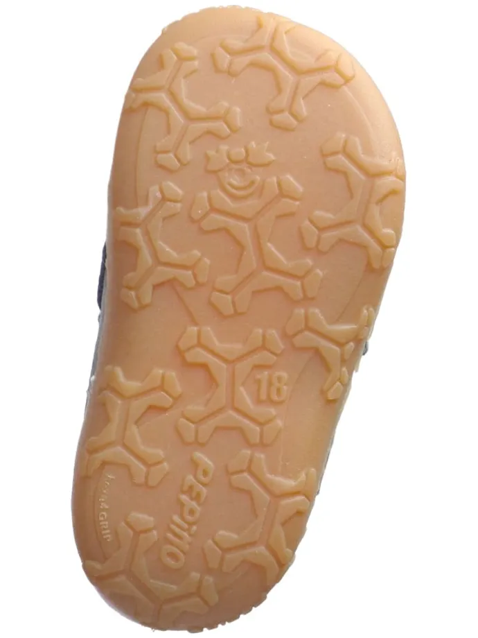 Leder-Lauflernschuhe "Gedo" in Grau/ Rosa