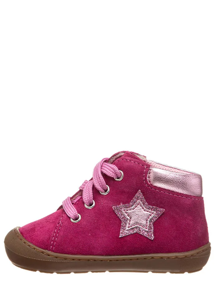 Leder-Lauflernschuhe in Pink