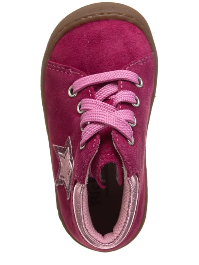 Leder-Lauflernschuhe in Pink