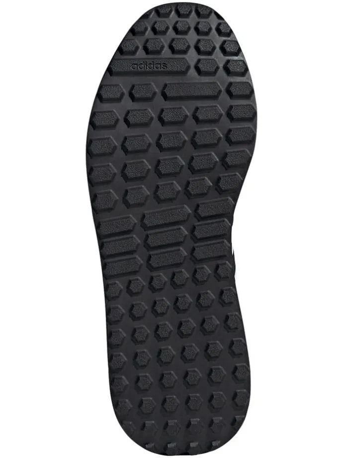 Leder-Laufschuhe "Run 84" in Schwarz/ Weiß