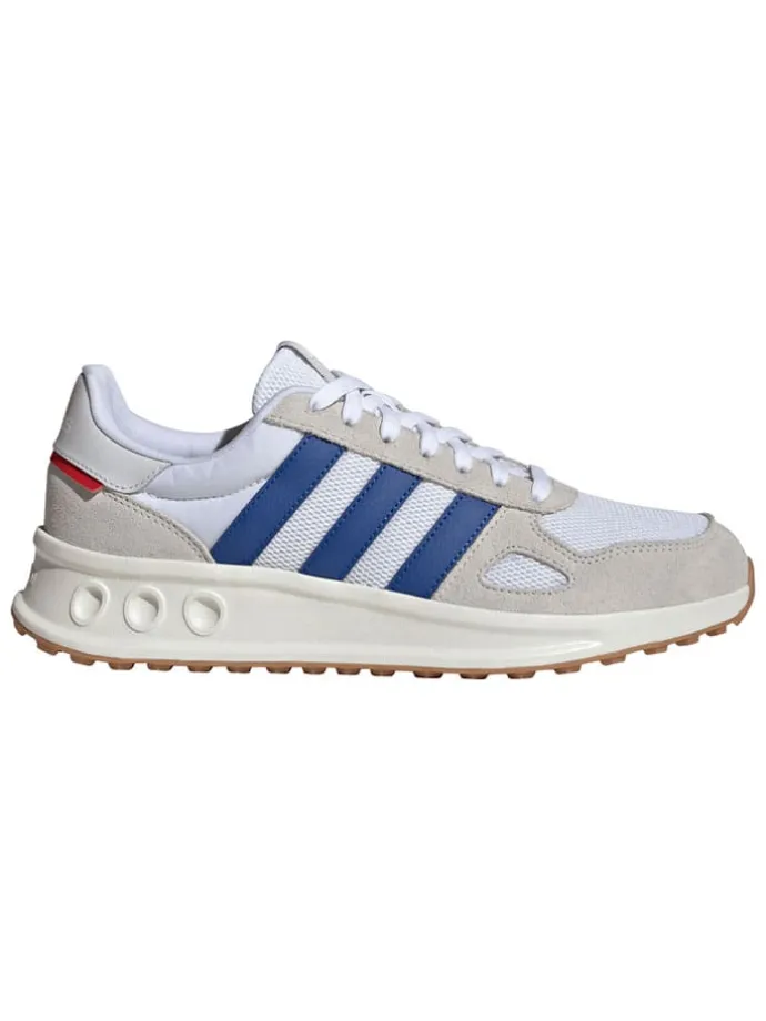 Leder-Laufschuhe "Run 84" in Weiß/ Blau/ Beige