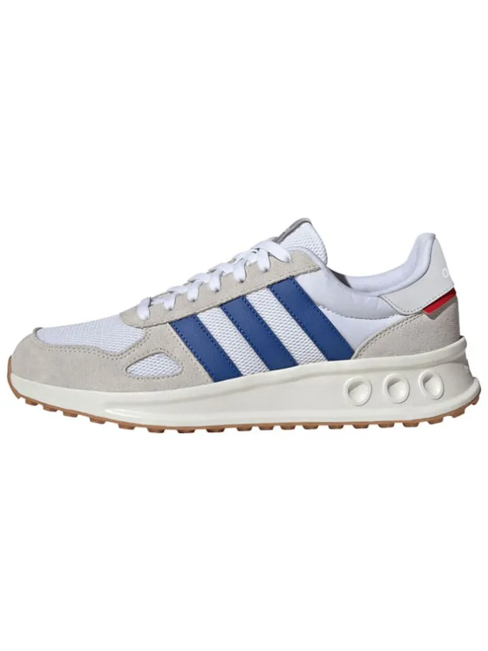 Leder-Laufschuhe "Run 84" in Weiß/ Blau/ Beige