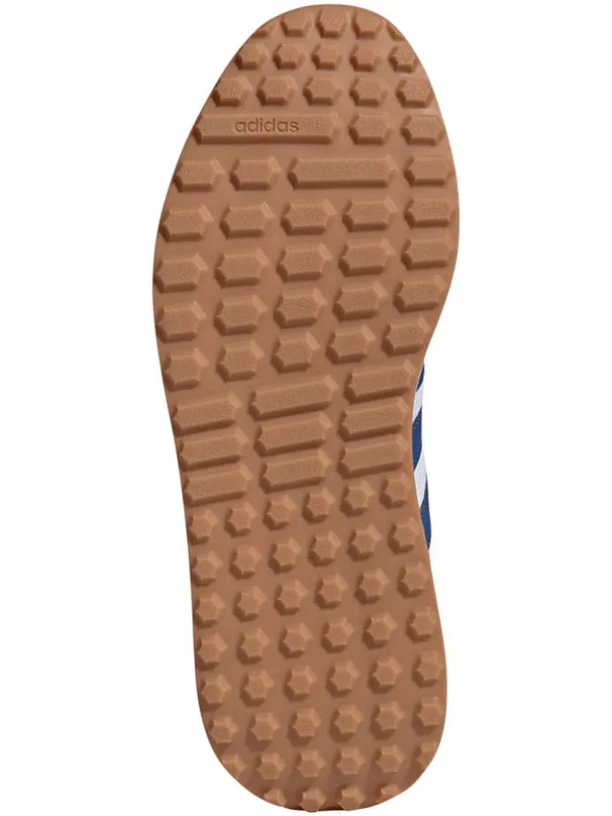 Leder-Laufschuhe "Run 84" in Weiß/ Blau/ Beige