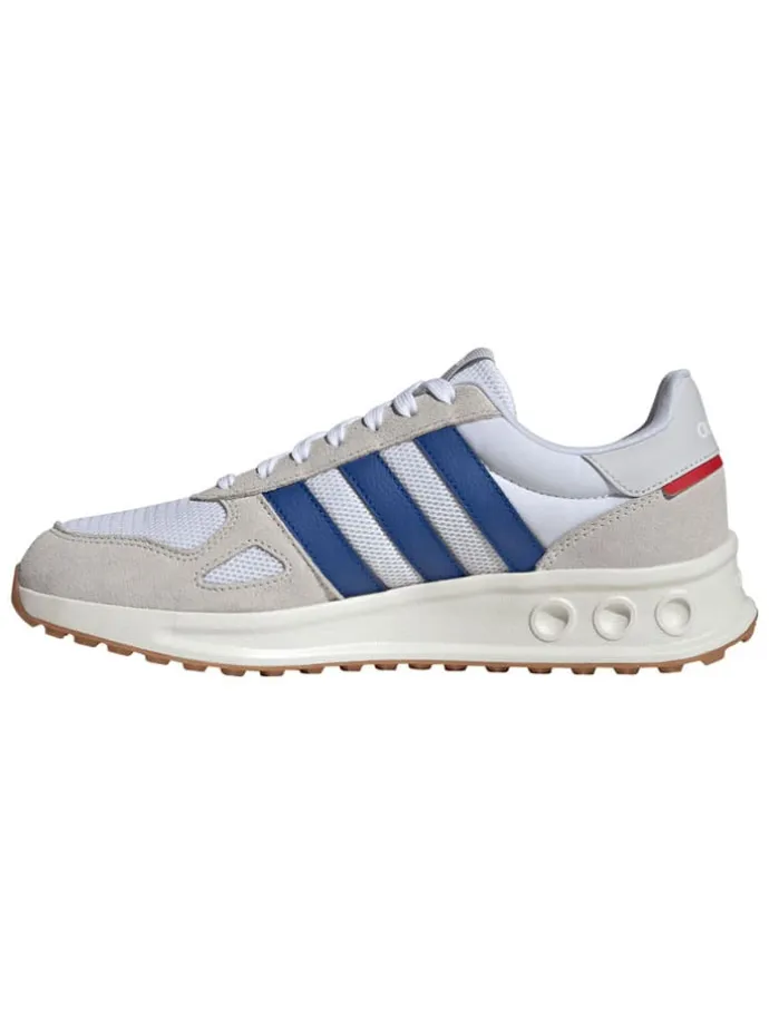 Leder-Laufschuhe "Run 84" in Weiß/ Blau/ Beige