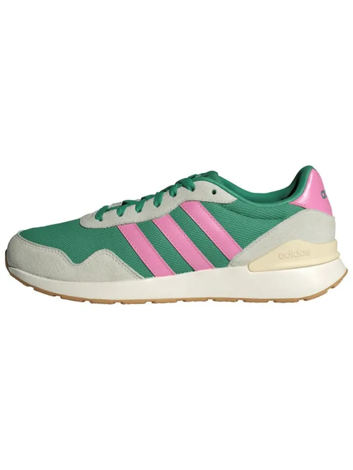 Leder-Laufschuhe "RUN 60s" in Grün/ Pink