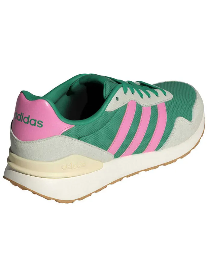 Leder-Laufschuhe "RUN 60s" in Grün/ Pink