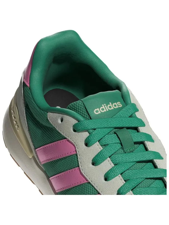 Leder-Laufschuhe "RUN 60s" in Grün/ Pink