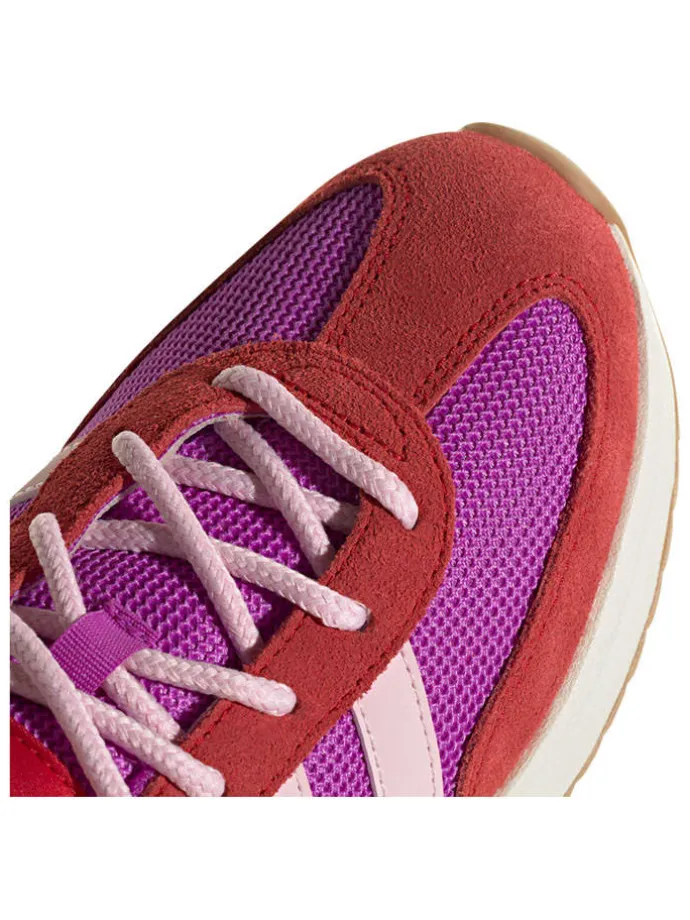 Leder-Laufschuhe "RUN 70s" in Lila/ Rot