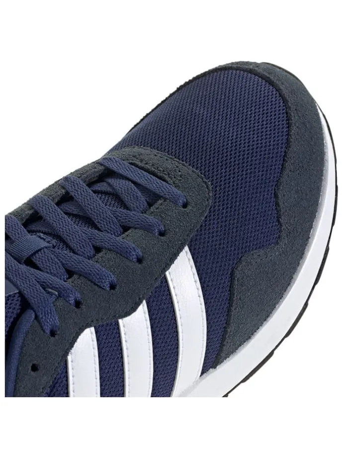 Leder-Laufschuhe "RUN 60s" in Dunkelblau/ Rot/ Weiß