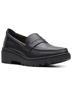 Leder-Mokassins "Calla Ease" in Schwarz