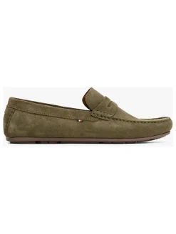Leder-Mokassins in Khaki