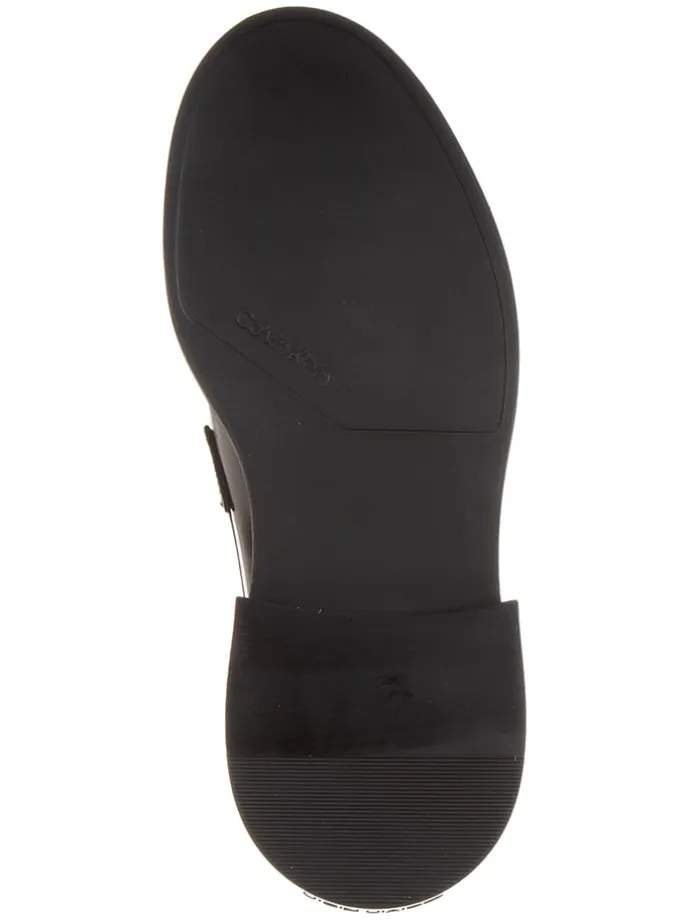 Leder-Mokassins in Schwarz