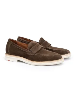 Leder-Mokassins "Justin" in Taupe