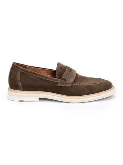 Leder-Mokassins "Justin" in Taupe