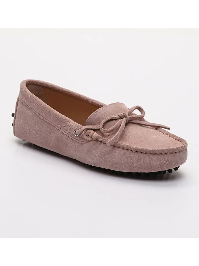 Leder-Mokassins "Newton" in Rosa