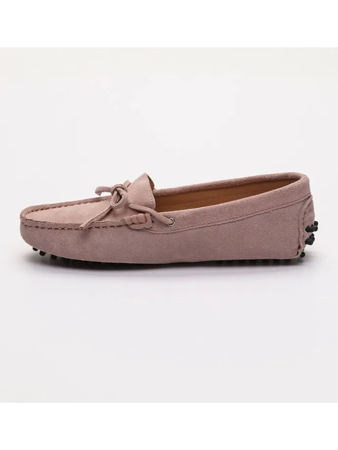 Leder-Mokassins "Newton" in Rosa
