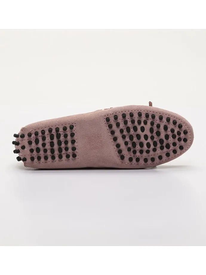 Leder-Mokassins "Newton" in Rosa