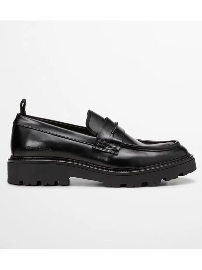 Leder-Mokassins "Phil" in Schwarz