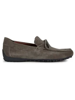 Leder-Mokassins "Snake" in Braun