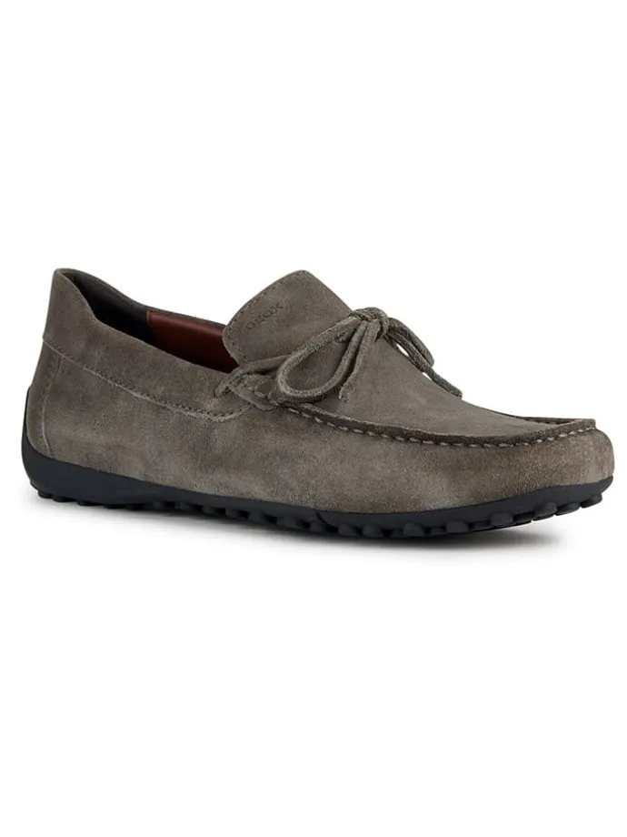 Leder-Mokassins "Snake" in Braun