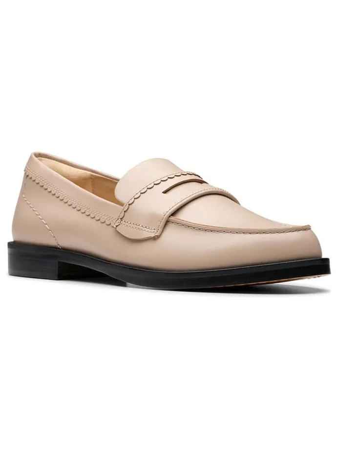 Leder-Mokassins "Straven Edge" in Beige